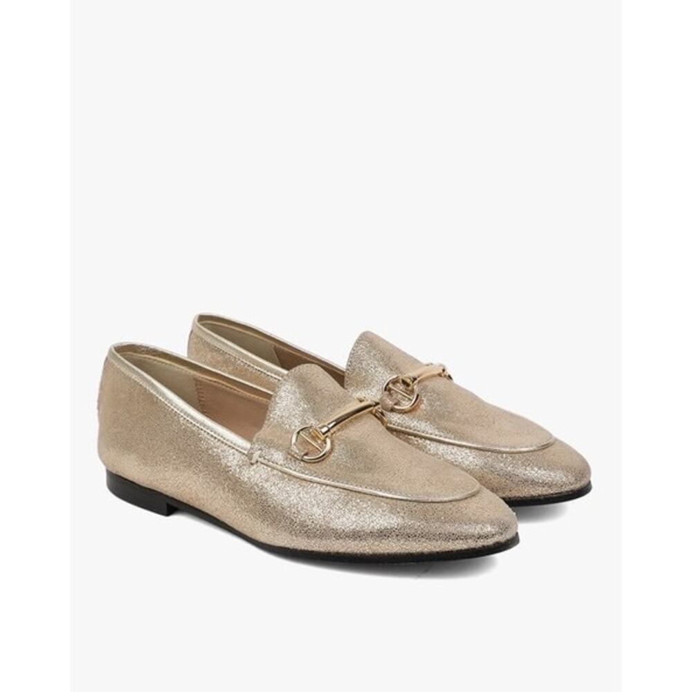 Dune London Womens Shoes‎ Sz 40 EU Gold Bit Loafers Leather Uppers